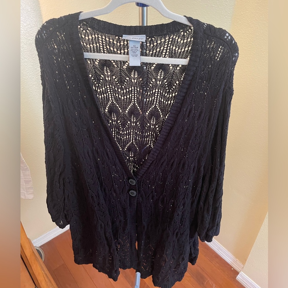 Catherine – black knitted sweater